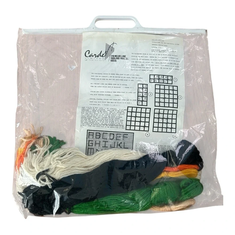 VTG NEW 1972 Carde Needlepoint Judge Lawyer Attorney Law 13